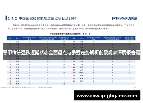 意甲传统强队近期状态全面盘点与争冠走势解析前景观察深度报告篇 意甲传统强队近期状态全面盘点与争冠走势解析前景观察深度报告篇